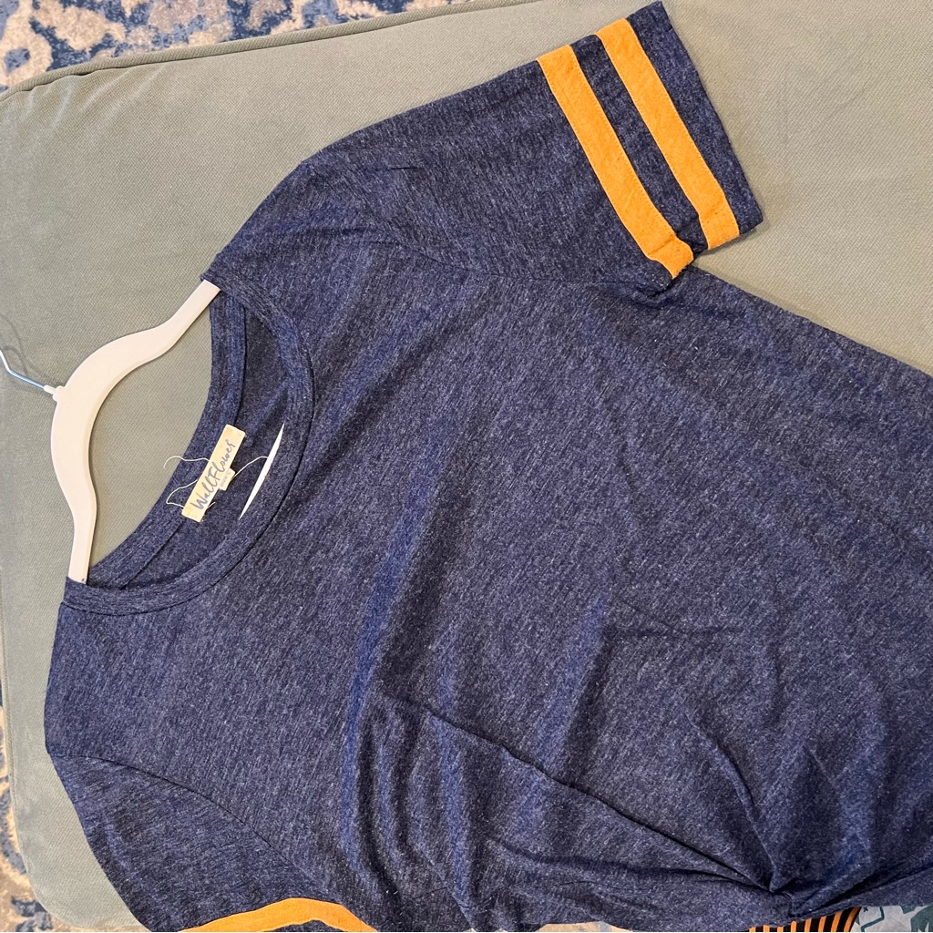 Navy Blue Ringer Tshirt Navy Blue Ringer Tshirt
